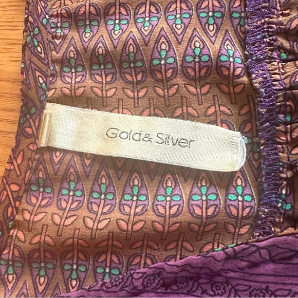 Gold & Silver Paris Maxi Dress (size 1) - designed & purchased in France - Picture 6 of 11